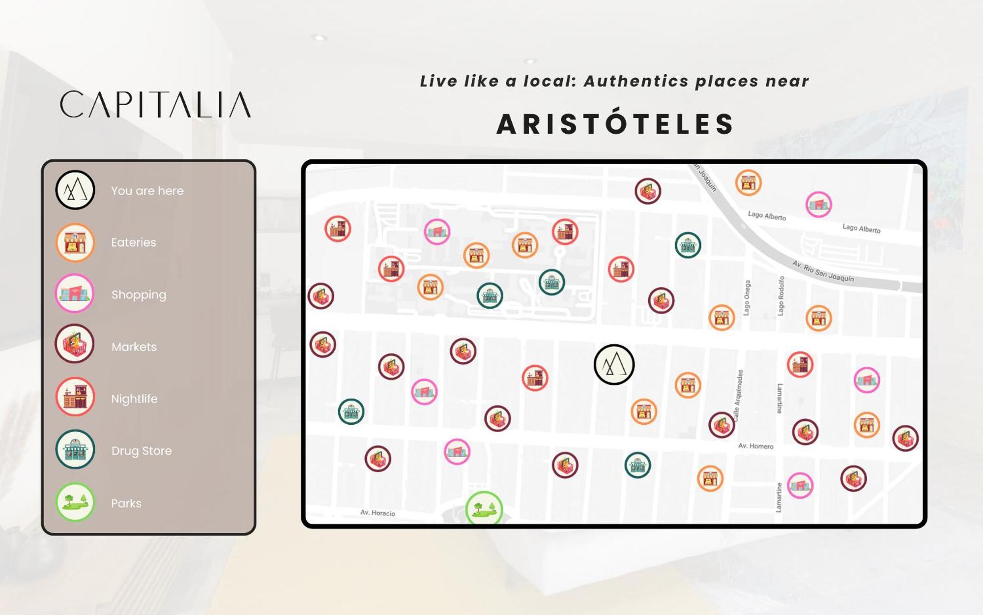 Capitalia - Luxury Apartments - Aristoteles 墨西哥城 外观 照片